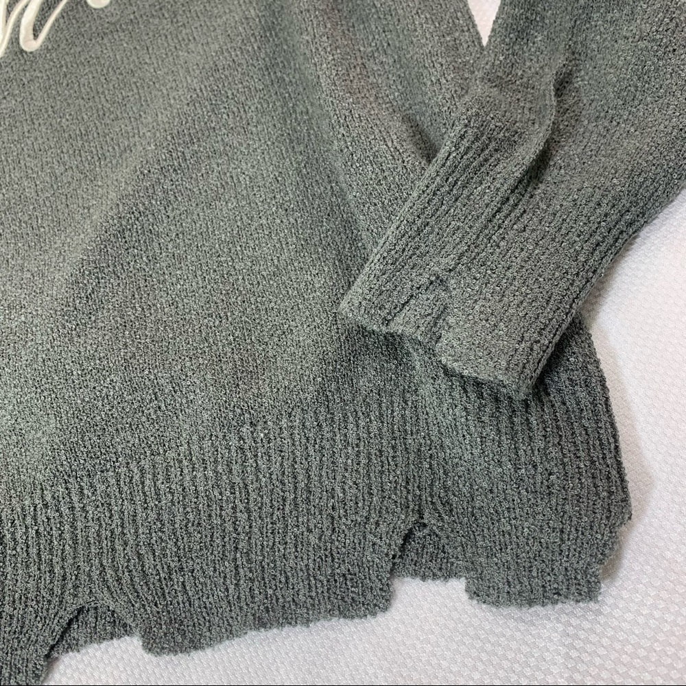Chill embroidered boat neck cutout sweater - Picture 7 of 10